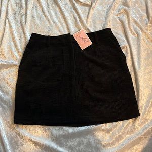 NWT Boutique Textured Velvet Mini Skirt Gameday